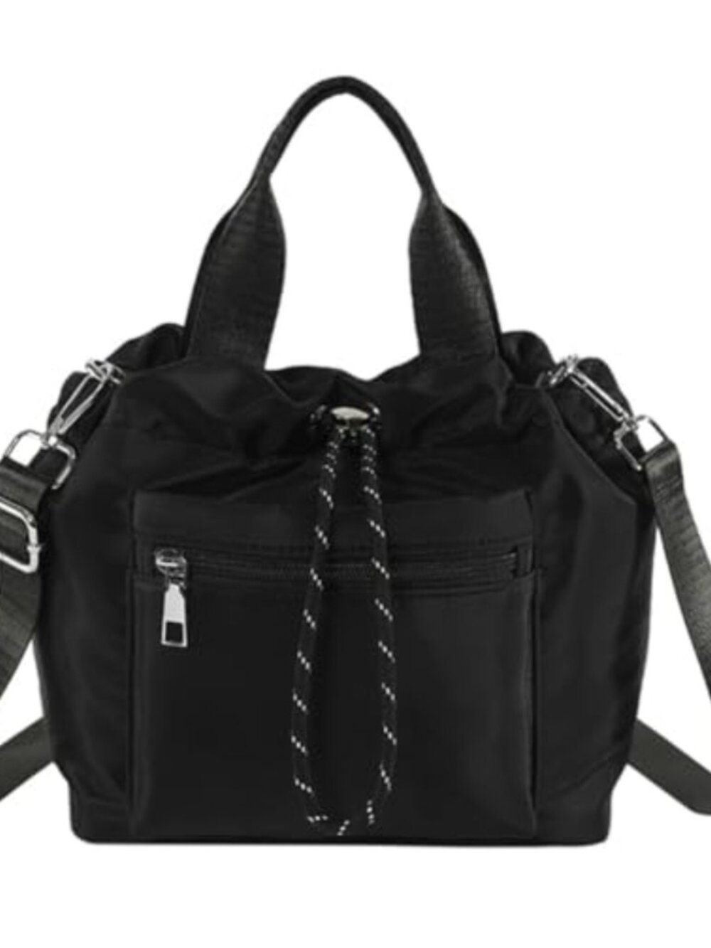 Nylon Crossbody Bucket Bag Small Casual Tote Shoulder Purse Travel